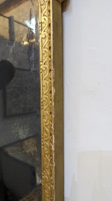 Lot 184 - A pair of George II gilt gesso pier mirrors