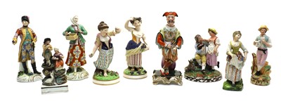 Lot 95 - A collection of porcelain figures