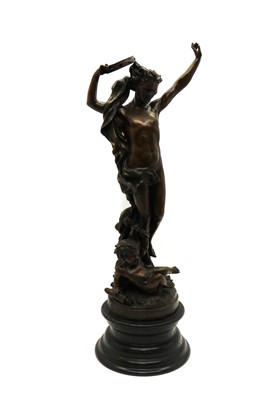 Lot 140 - A bronze figure group