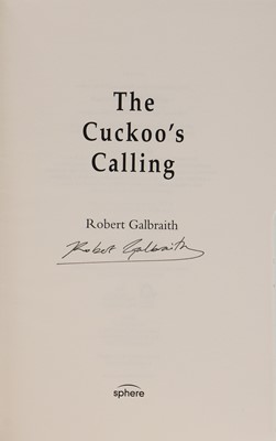 Lot 25 - Signed first edition- Robert Galbraith