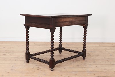 Lot 258 - A James II oak side table