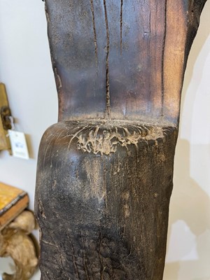 Lot 233 - A carved wooden granary ladder
