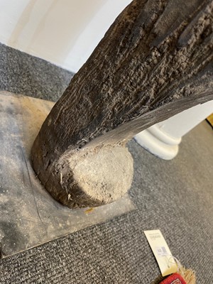 Lot 233 - A carved wooden granary ladder