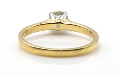 Lot 95 - An 18ct gold single stone diamond ring