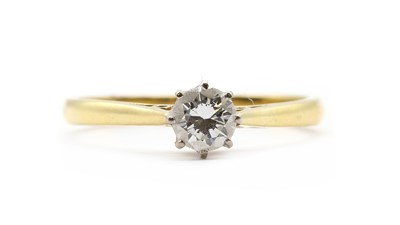 Lot 97 - An 18ct gold single stone diamond ring