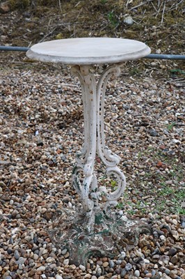 Lot 314 - A Victorian cast iron garden table