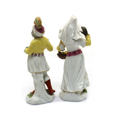 Lot 68 - A pair of Edme Samson porcelain figures in the Ottoman taste