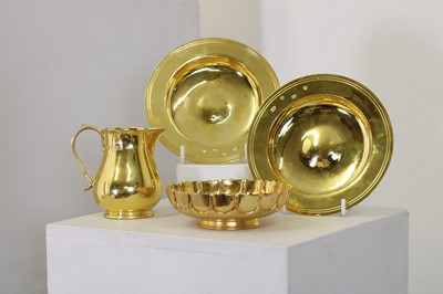 Lot 350 - A group of silver-gilt items to commemorate the Golden Wedding of Mr & Mrs Colman, 1888-1938