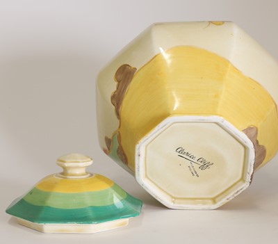 Lot 63 - A Clarice Cliff 'Secrets' jar and cover