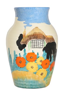 Lot 62 - A Clarice Cliff 'Tralee' Isis vase