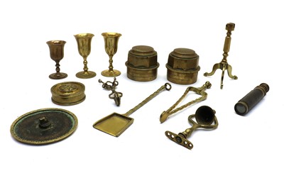 Lot 188 - A collection of brass curios