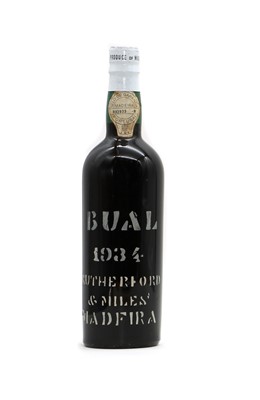 Lot 268 - Bual, Vintage Madeira, imported by Rutherford & Miles, 1934 (1)