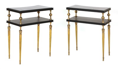 Lot 298 - A pair of two-tier side tables