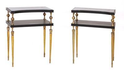 Lot 298 - A pair of two-tier side tables