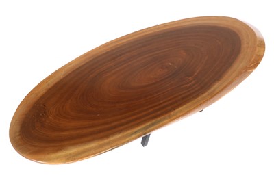 Lot 368 - A modern wood slice coffee table