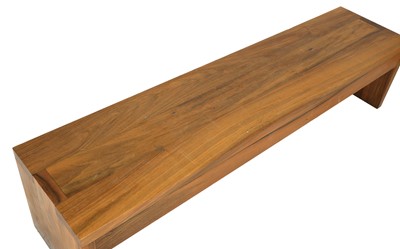 Lot 310 - A modern walnut bench