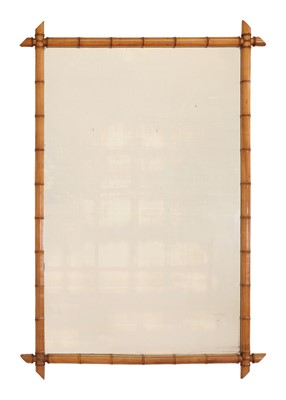 Lot 304 - A faux bamboo wall mirror