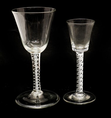 Lot 128 - An 18th century wine glass