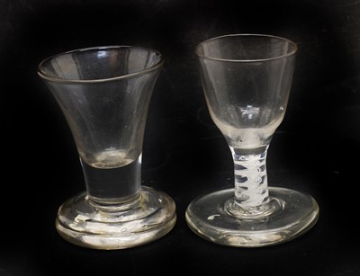 Lot 130 - An 18th century firing glass