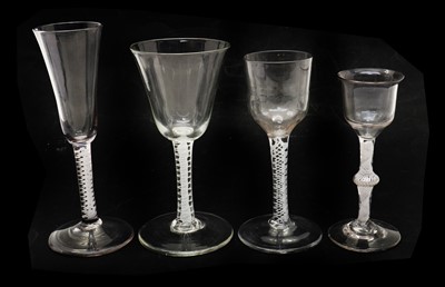 Lot 132 - A collection of 18th century drinking glasses