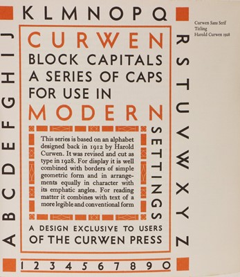 Lot 250 - CURWEN PRESS, Etc