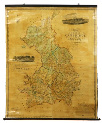 Lot 349 - Hanging MAP, Cambridge & Ely