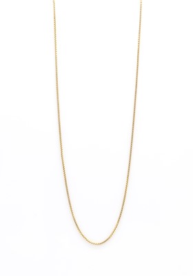 Lot 120 - An 18ct gold box link chain, by UnoAErre