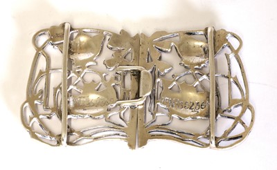 Lot 20 - An Art Nouveau silver belt buckle