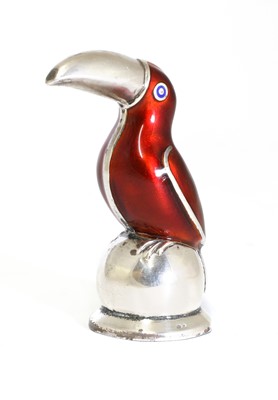Lot 179 - A sterling silver novelty toucan salt caster