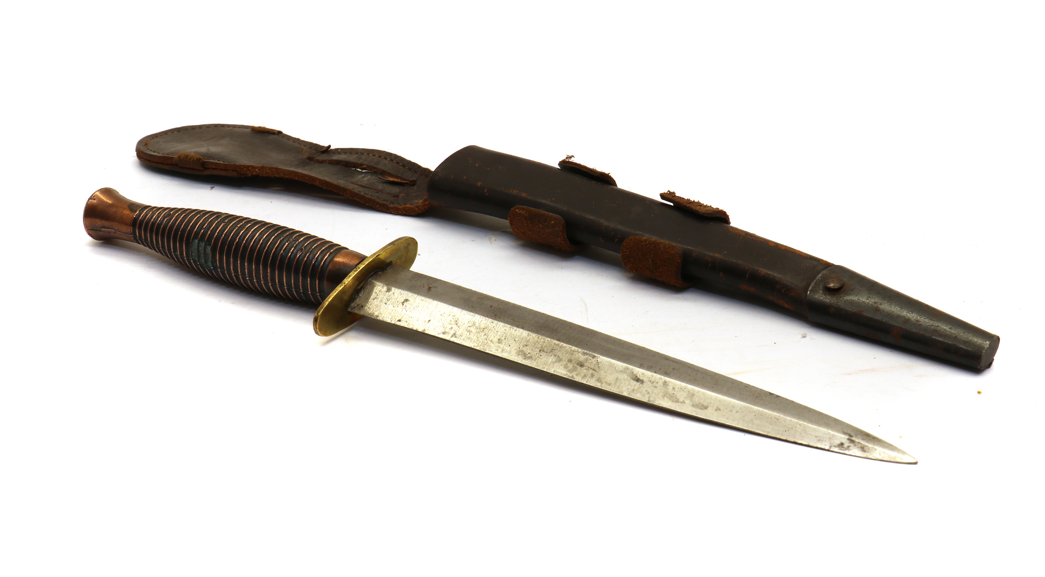Lot 71 - A Fairbairn Sykes style fighting knife,