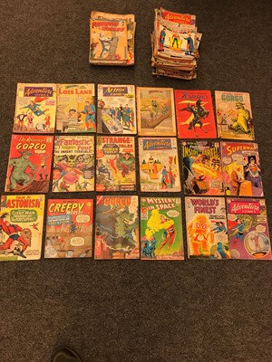 Lot 570 - A collection of eighty-eight DC comic books