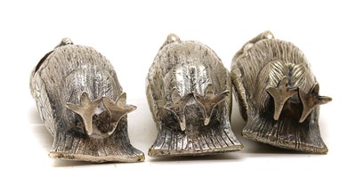 Lot 75 - A silver-plated novelty cruet