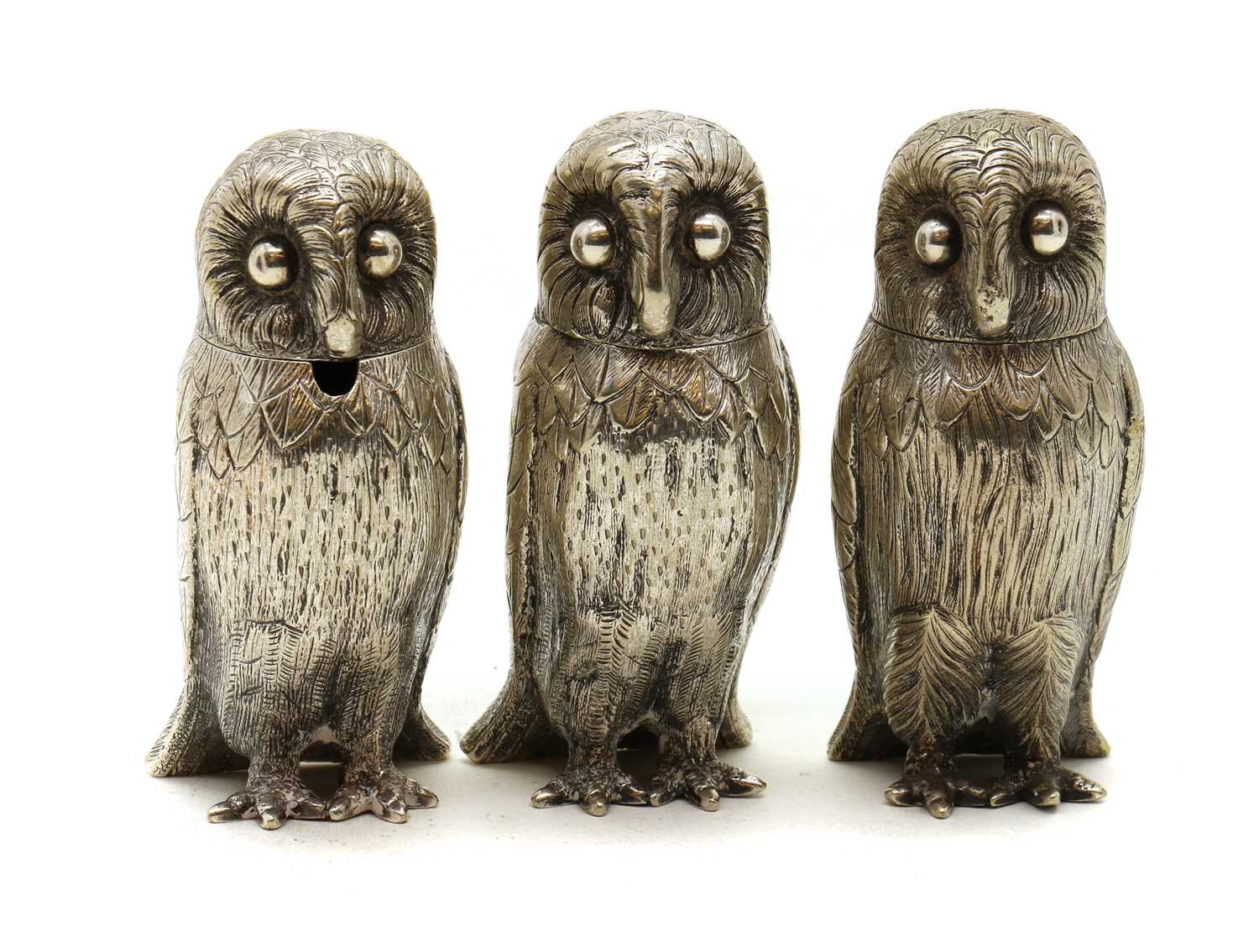 Lot 75 - A silver-plated novelty cruet