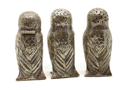 Lot 75 - A silver-plated novelty cruet