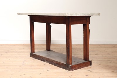 Lot 509 - A French Empire mahogany console table