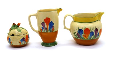 Lot 158 - A collection of Clarice Cliff 'Crocus' pattern items