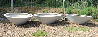 Lot 379 - A group of three large contemporary garden planters