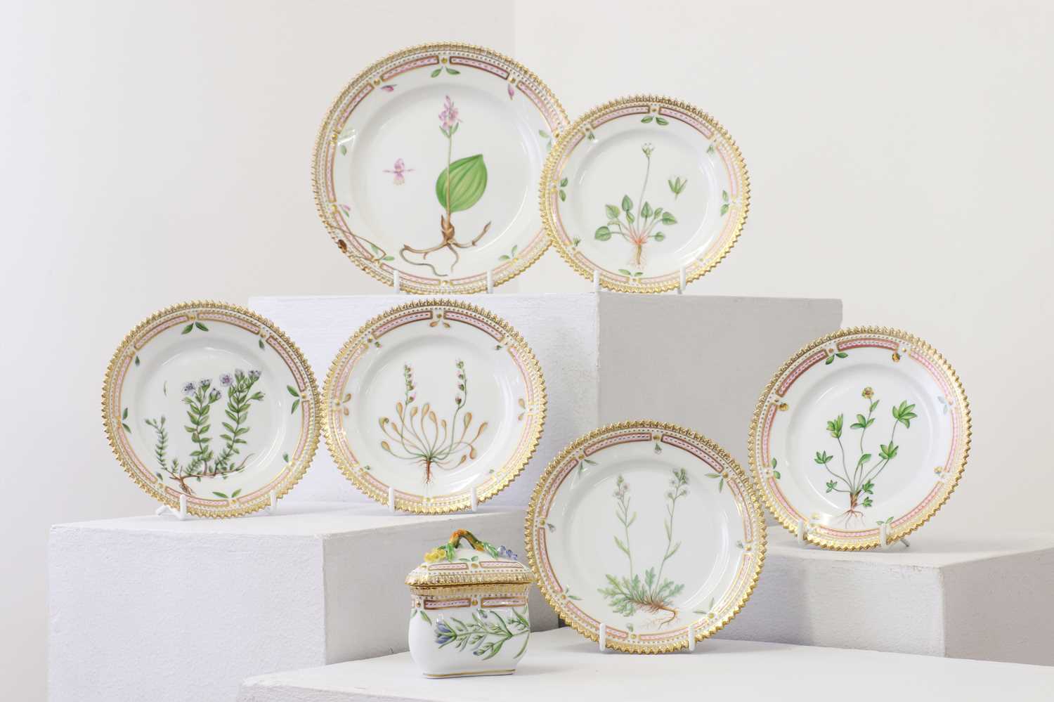 Lot 69 - A collection of Royal Copenhagen ‘Flora Danica’ porcelain items