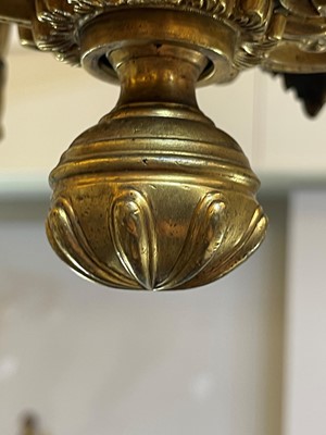Lot 197 - A Napoleon III-style gilt and patinated metal chandelier