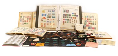 Lot 366A - A mixed lot of stamps, coins and medals