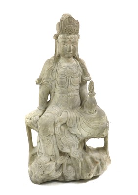 Lot 104A - A large Chinese marble figure
