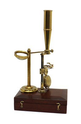 Lot 316 - A Cary Gould type microscope