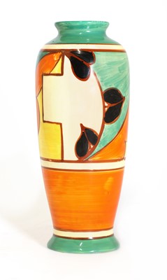 Lot 80 - A Clarice Cliff 'Branches and Squares' vase