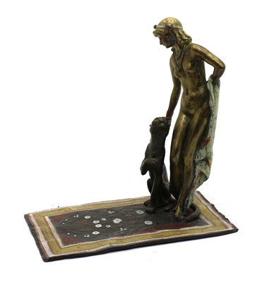 Lot 232 - A Franz Bergman style cold-painted bronze