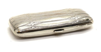 Lot 10 - A silver cigar case