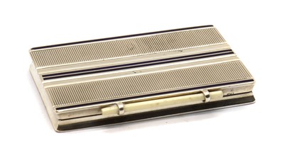 Lot 25 - An Austrian silver and enamel cigarette case
