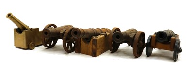 Lot 179 - A collection of model cannons