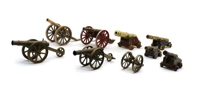 Lot 179 - A collection of model cannons