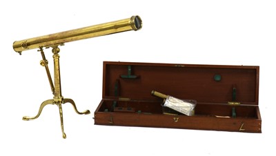 Lot 364 - A brass telescope