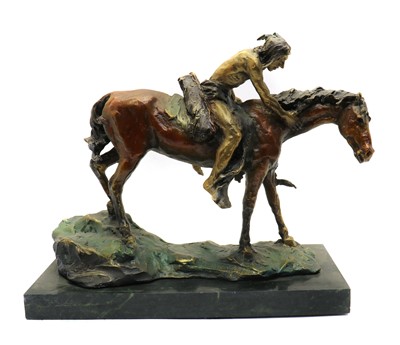 Lot 260 - A cold painted bronze figure